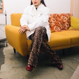 I.AM.GIA strappy cheetah pants